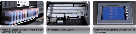 Équipement adapté aux besoins du client d'impression de tissus de Digital, hautes machines d'imprimante à bande de textile de fiabilité 1